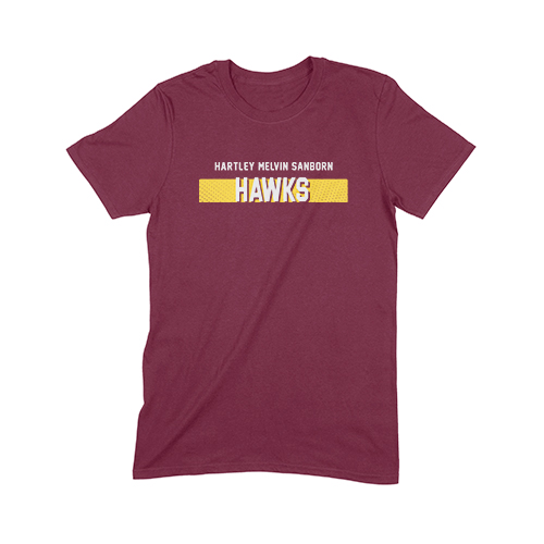 HMSHS Unisex Football T-Shirt - Front